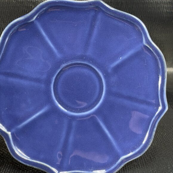 Pierre Deux Blue Teacup And Saucer Set Ceramic Made In Portugal Cup Plate Set - Picture 16 of 16